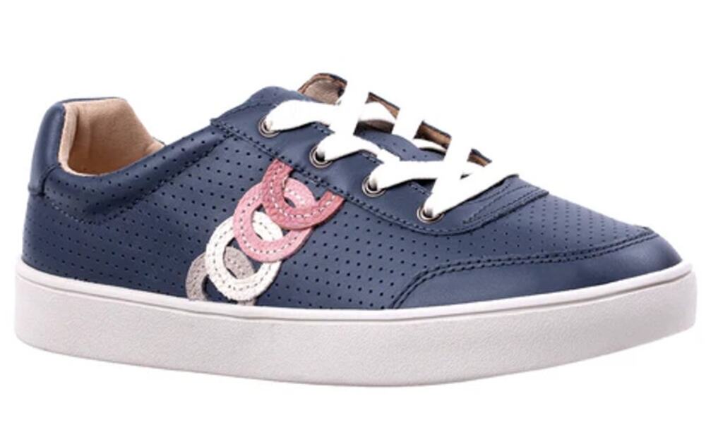 Spenco Womens Cambridge Casual Sneakers Size 9 M EU 39.5 Blue Pink Leather NIB
